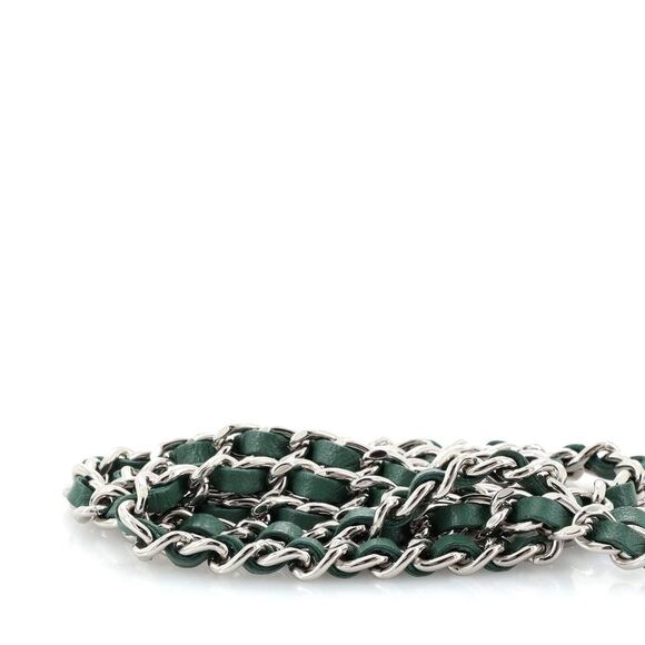 Chanel Round Clutch with Chain Quilted Lambskin Mini Green - Picture 8 of 10